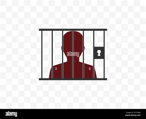 Jail Prison Icon Vector Illustration Flat Design Stock Vector Image