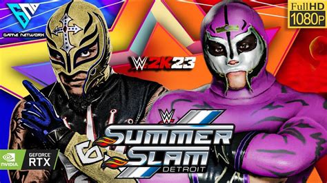 Rey Mysterio Vs Rey Mysterio Jr Summerslam Full Match Wwe 2k23 Youtube