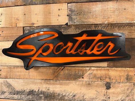 Iconic Harley Davidson Sportster Led Lighted Wall Sign Bar Etsy