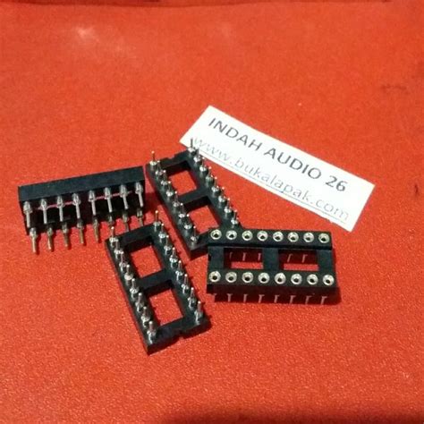 Jual Soket Ic Pin Premium Lobang Socket Ic Bulat Pin Kaki Bulat