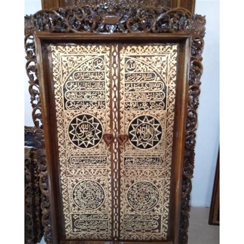 PROMO KALIGRAFI PINTU KA BAH KAYU JATI Lazada Indonesia