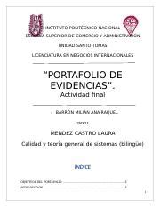 U6 Portafolio De Evidencias Barron Milian Ana Raquel Docx INSTITUTO