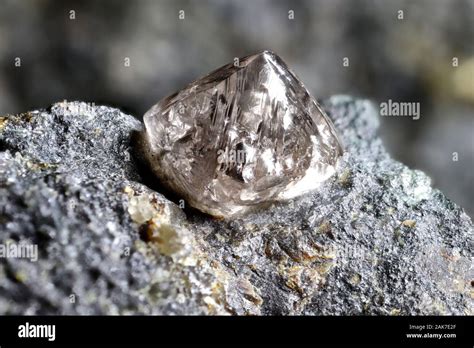 Natural Diamond Nestled In Kimberlite Stock Photo Alamy