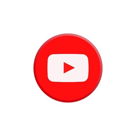 Premium Vector Youtube Logo Round Button Vector