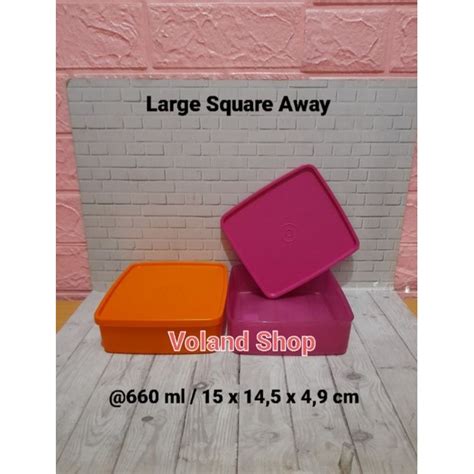 Jual Tupperware Tempat Makan Large Square Away Pc Shopee Indonesia