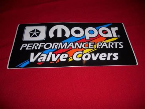 Purchase Mopar Performance Parts Valve Covers Decal 426 Hemi Charger Plymouth Road Runner In