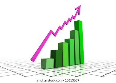 D Render Business Graph Arrow Stock Illustration Shutterstock