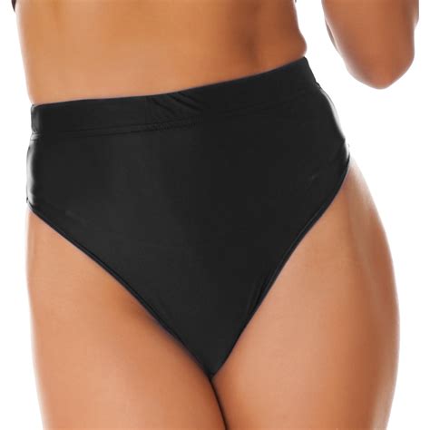 Alvivi Women S High Rise Booty Glossy Shorts High Cut Panties Briefs