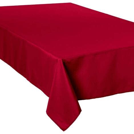 Tovaglia Rossa Antimacchia 150x300cm Tovaglia Rosso Poliestere