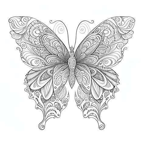 12 Pack Stress Relief Coloring Page Caterpillar To Butterfly Digital Print Filigree Detailed