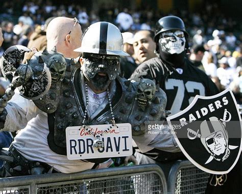 Oakland Raiders Fan During Game Against The Pittsburgh Steelers At