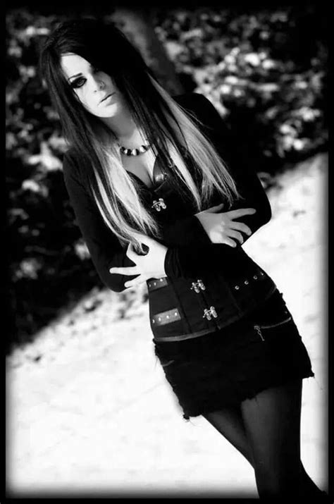 Goth Punk Emo † Black Metal Girl Gothic Outfits Goth Girls