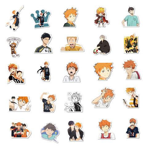 Haikyuu Stickers 50pcs Pack Katachi