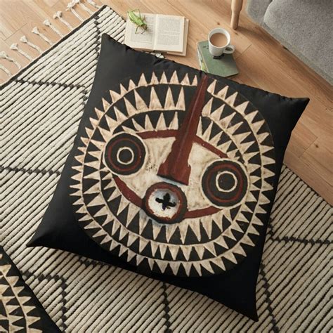 African Shaman Mask Throw Pillow Gift Tribal Decor Shaman | Etsy