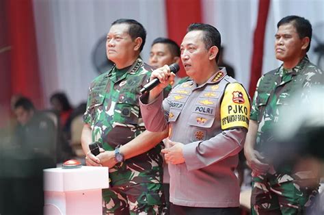 Hadiri Deklarasi Pemilu Damai Kapolri Panglima Tni Kompak Serukan