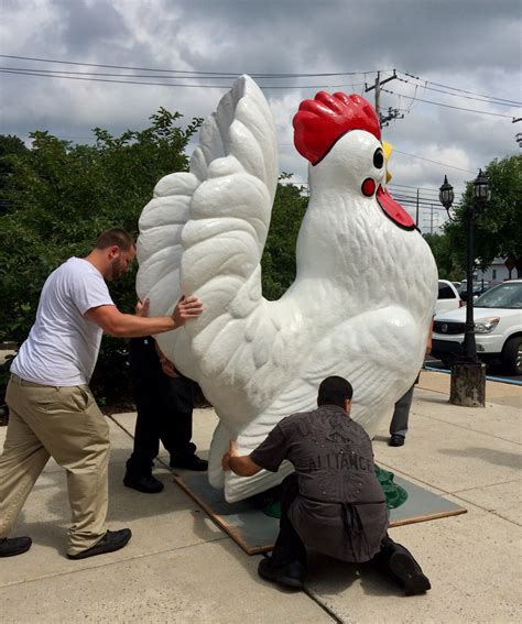 Large Fiberglass Chicken From Waterpark Nesting At Wyomissing Restaurant Reading Eagle