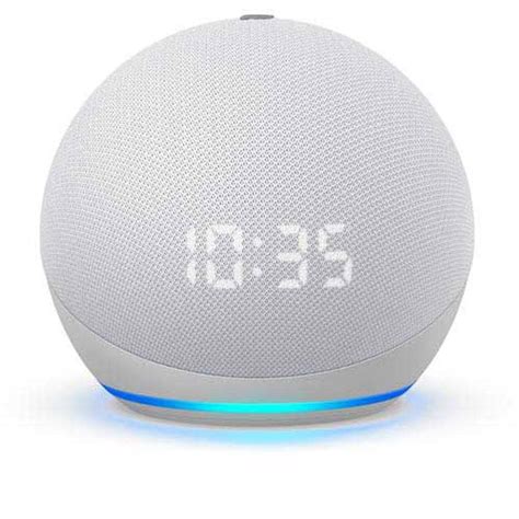 Novo Echo Dot Geracao Smart Speaker Relogio E Alexa Cor Branca