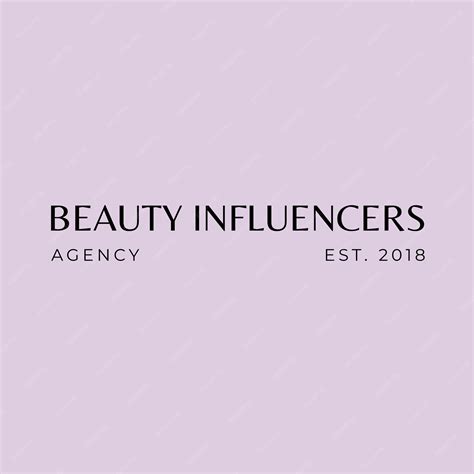 Free Vector | Elegant aesthetic beauty influencers agency logo