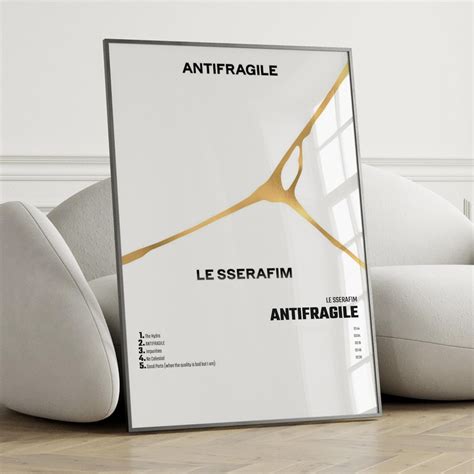 Le Sserafim Antifragile Album Cover Poster Wall Art LE SSERAFIM