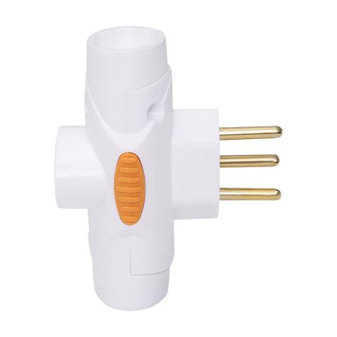 Adaptador Pino Multiplicador T 3X2P T 10A Branco Daneva Eletro