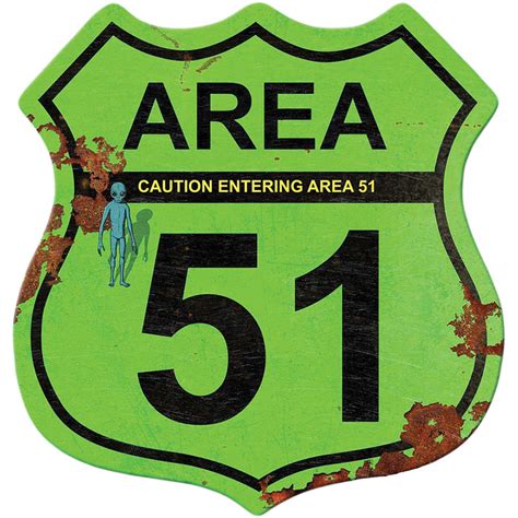 Area 51 Shield Cut-Out Metal Sign | Historic Aviation - The #1 Source For High Quality Airplane ...