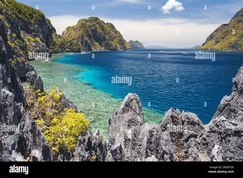 El Nido Palawan Philippines Tapiutan Strait View From Matinloc Island Viewpoint Bacuit