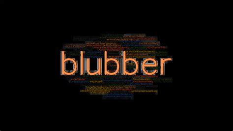 Blubber Past Tense Verb Forms Conjugate Blubber