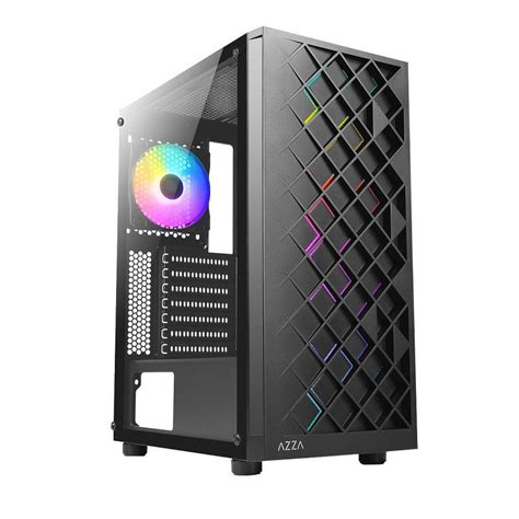 PTYTEC Computer Shop Gabinete Gaming AZZA Spectra 280B Black ATX Mid