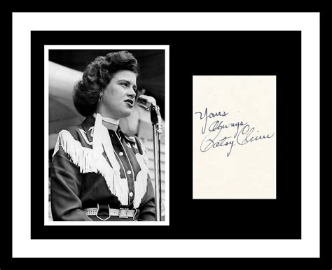 ULTRA RARE - PATSY CLINE - MUSIC LEGEND - AUTHENTIC HAND SIGNED AUTOGRAPH - Music