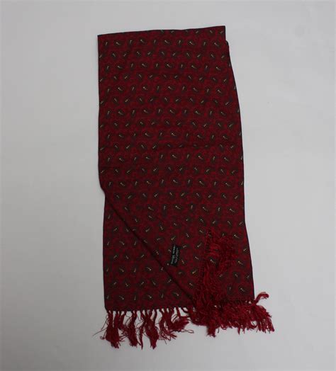 Vintage Men S Tootal Scarf Red Paisley Pattern FB290 Etsy