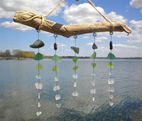 Sea Glass Mobile Beach Glass Mobile Suncatcher Seneca Etsy