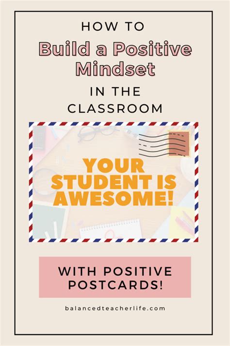 How to Build a Positive Mindset in the Classroom - Balanced Teacher Life