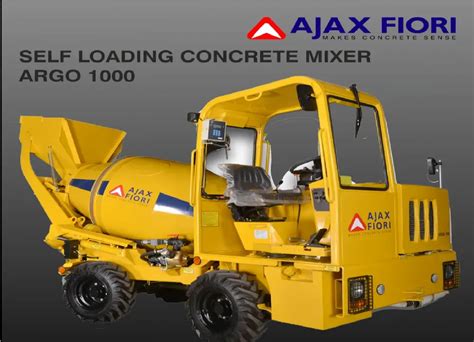 Diesel Semi Automatic Rental Ajax Argo 1000 Self Loading Concrete Mixer