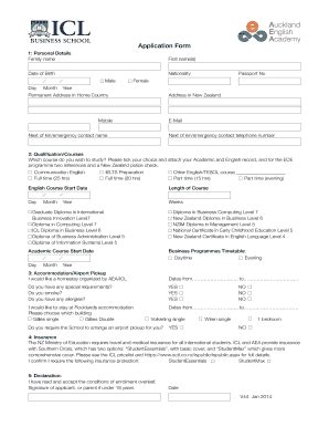 Fillable Online Icl Ac Application Form Icl Business School Icl Ac