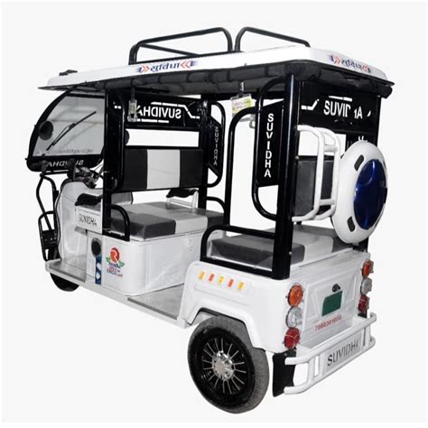 Suvidha White E Rickshaw Vehicle Capacity 4 Seater At Rs 148000 In