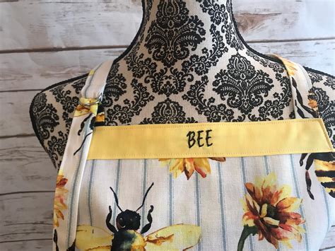 Honey Bee Apron Personalize Kitchen Apron T Birthday Etsy