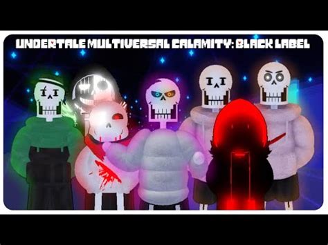 All New Characters Showcase Undertale Multiversal Calamity Black