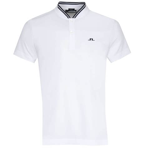 J Lindeberg Tyson Golf Polo Shirt White Scottsdale Golf