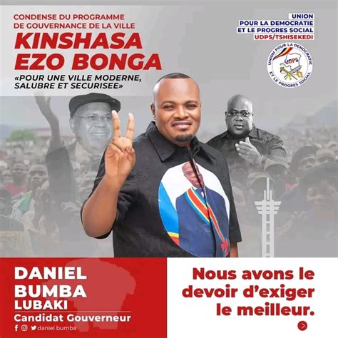 Election Des Gouverneurs Le Programme De Daniel Bumba Qui Rassure