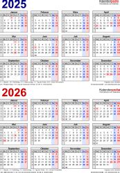 Zweijahreskalender Und Als Pdf Vorlagen Zum Ausdrucken