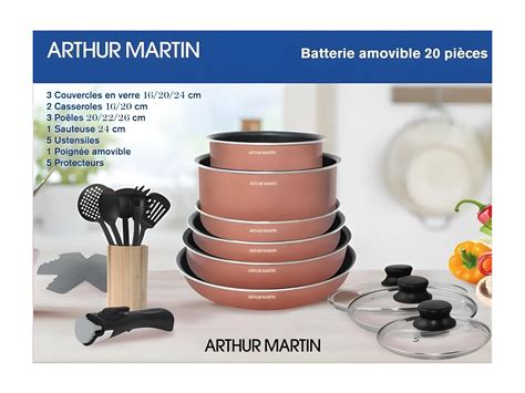 Batterie De Cuisine Pieces Arthur Martin Aluminium Poign E