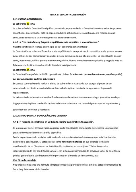 Tema 2 def profesora nuria romero TEMA 2 ESTADO Y CONSTITUCIÓN 1