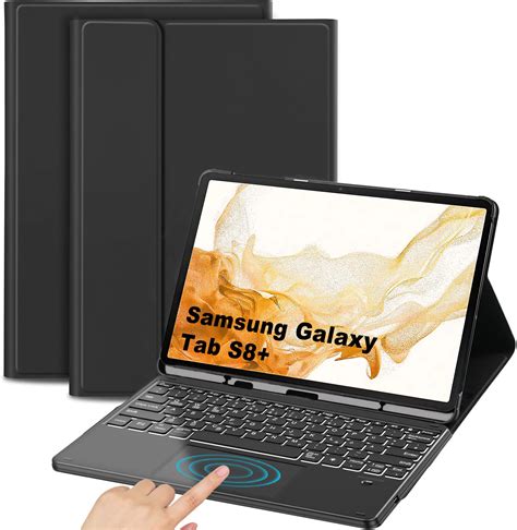 Tastatur Hülle für Samsung Galaxy Tab S8 Plus S7 FE S7 Plus 12 4 Zoll