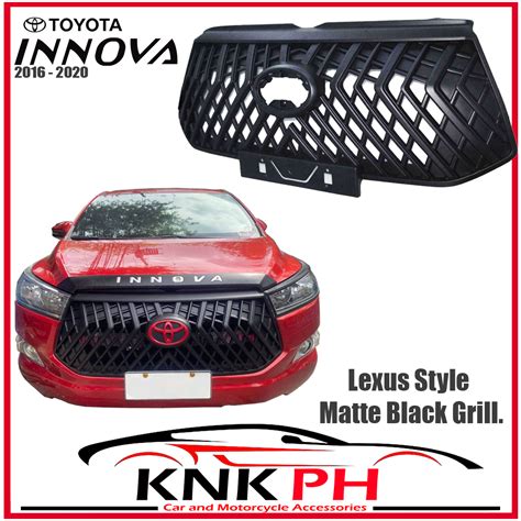 Toyota Innova Lexus Style Grill Grille Matte Black Lazada Ph