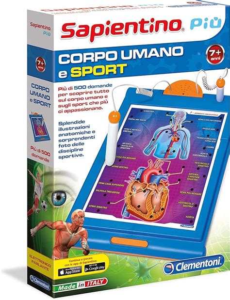 Clementoni 13874 Sapientino Più Corpo Umano e Sport Amazon it