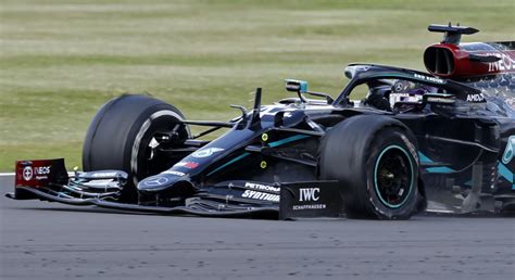 Hamilton Wins British Grand Prix On Three Wheels