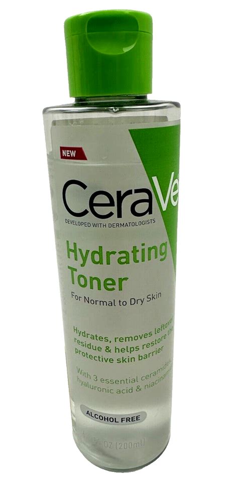 Cerave Hydrating Facial Toner With Ha Ph Balanced And Fragrance Free 6