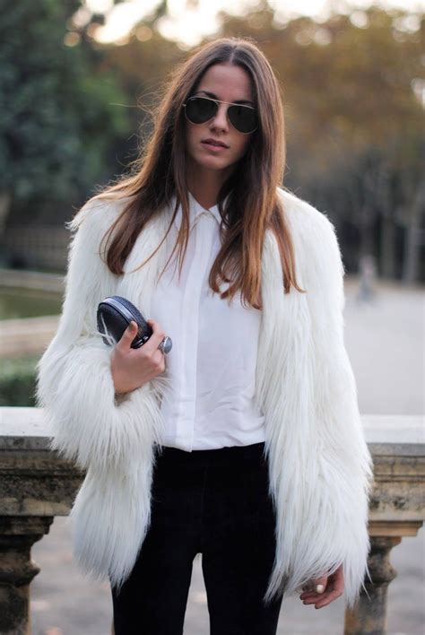 Pin By H L Ne Hector On Fluffy Fur Jackets White Faux Fur Coat Fur