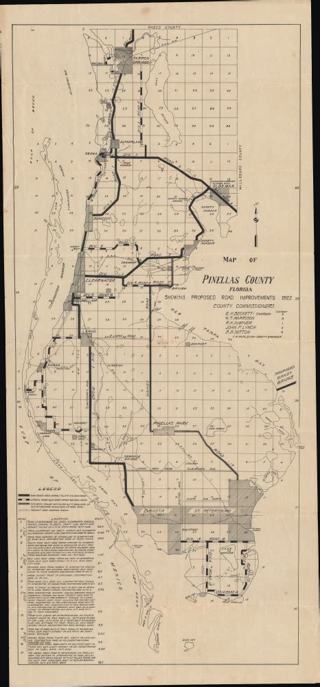 Map Of Pinellas County Florida Showing Road Improvements