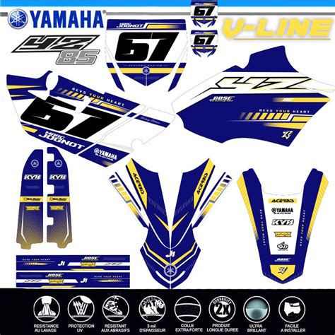 Kit Deco Yz V Line Yamaha De Decografix Fr Couleur Fonds